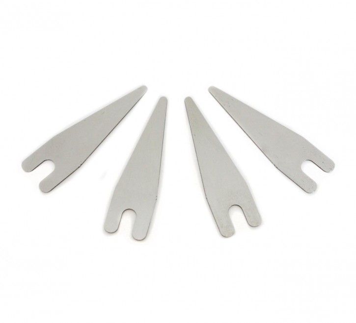 Sunskin Federblech Front Lang S, Laenge 4,4cm, Pack mit 4 Stueck