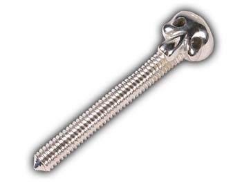 Sunskin Silver Contact Screw Skull