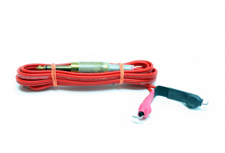 Springless Clip Cord Jack With Siliconcable Red