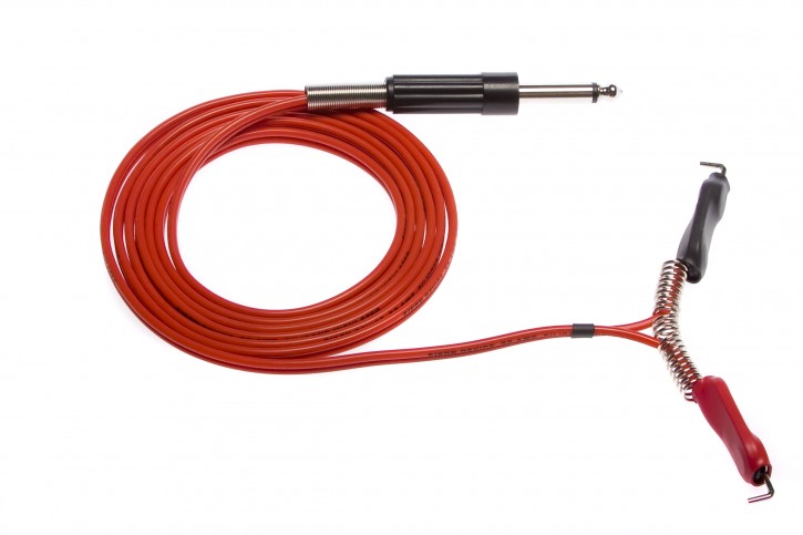 Eikon Clipcord with 1/4" mono plug - 8" - Red