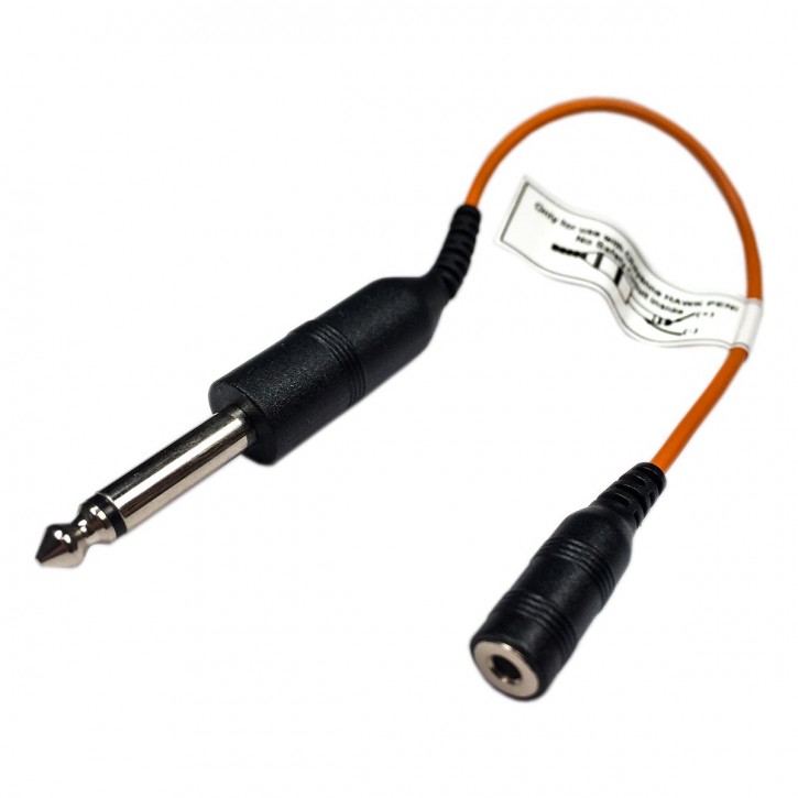 Adapter Kabel orange Pen 3,5mm auf 6,5mm Klinke
