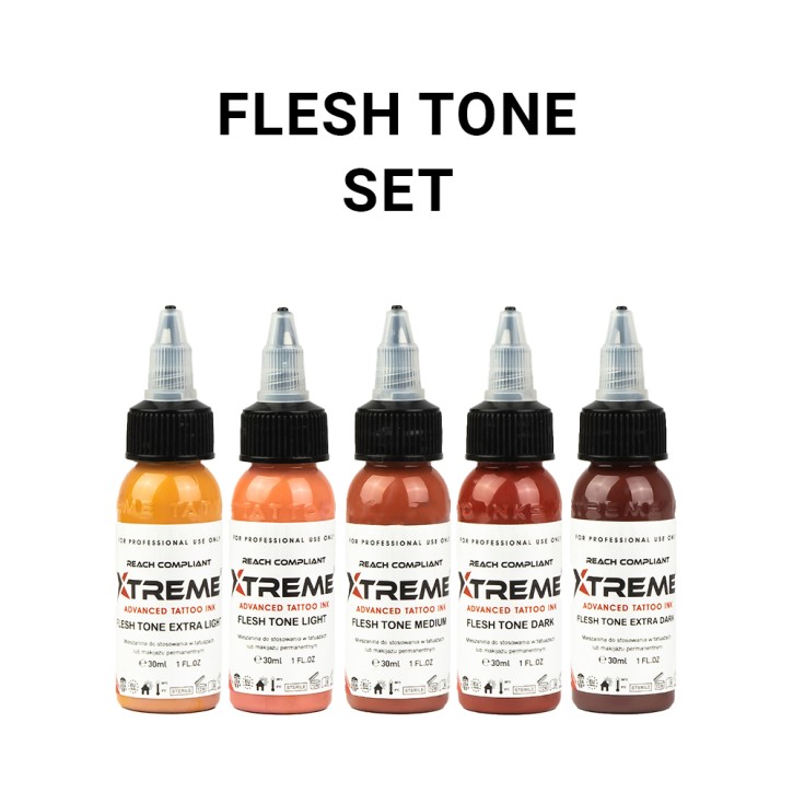 Xtreme Ink Flesh Tone Set 5x30ml