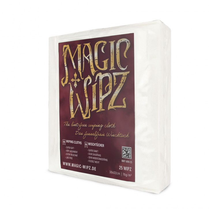 Magic Wipes Wipz, Tattoo Wischtuch Box 36 x 25 Stück