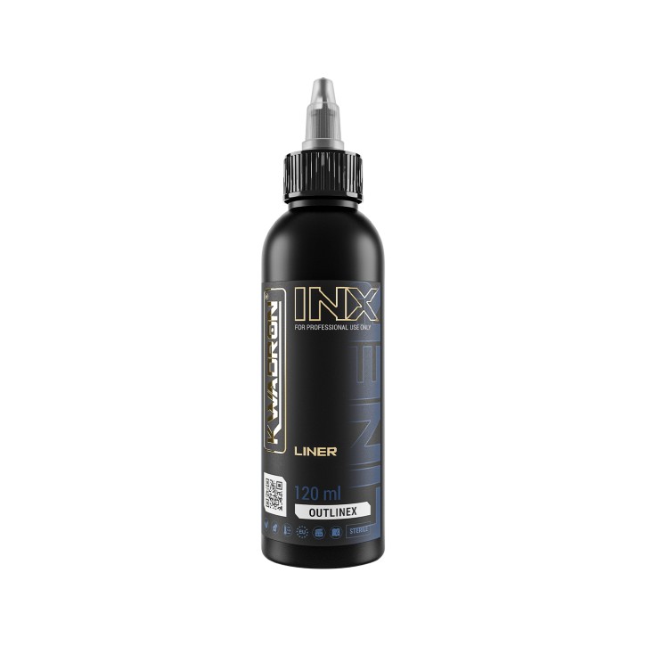 Kwadron Inx Outlinex Black Tattoo Ink 120ml