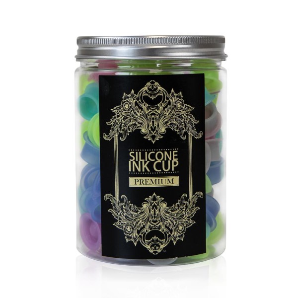 Silikon Farbkappen Magic Moon 12mm Bunt gemischt, 100 Stück