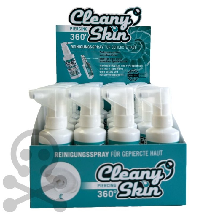 Cleany Skin Piercing Spray, 20 x 50ml, Display