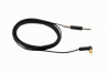 Eikon Connector Cord Angled RCA with 1/4" mono plug - 6" - Black